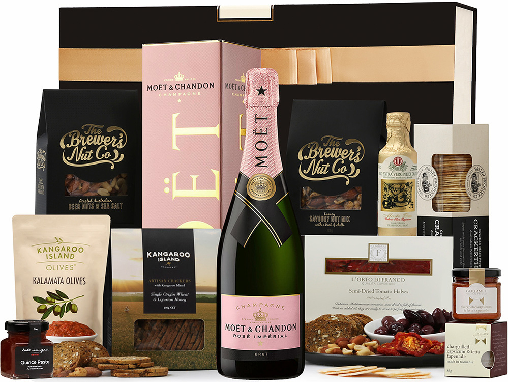 moet gift hampers free delivery Australia